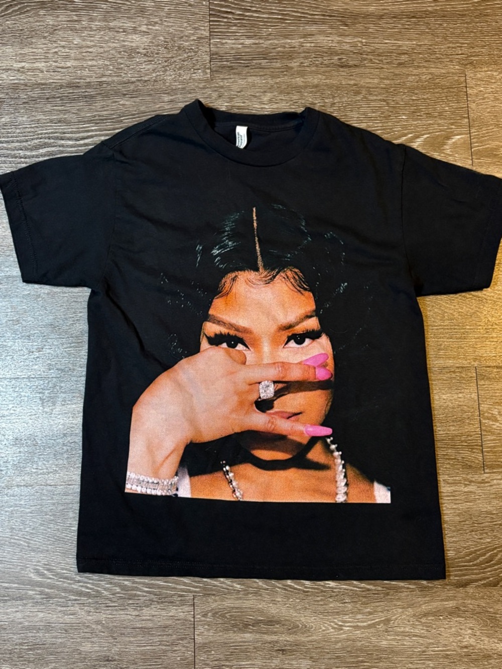 Nicki Minaj Graphic T Shirt Black American Apparel Medium Rap Tee